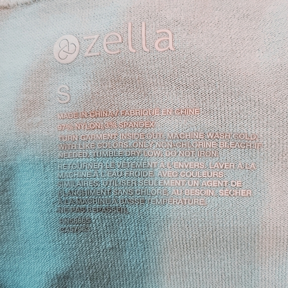 Zella Ombre Purplish Blue Long Sleeve Top Size Small - Picture 6 of 8